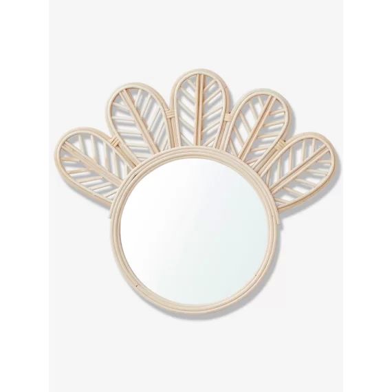 Miroir rotin Sioux beige clair
