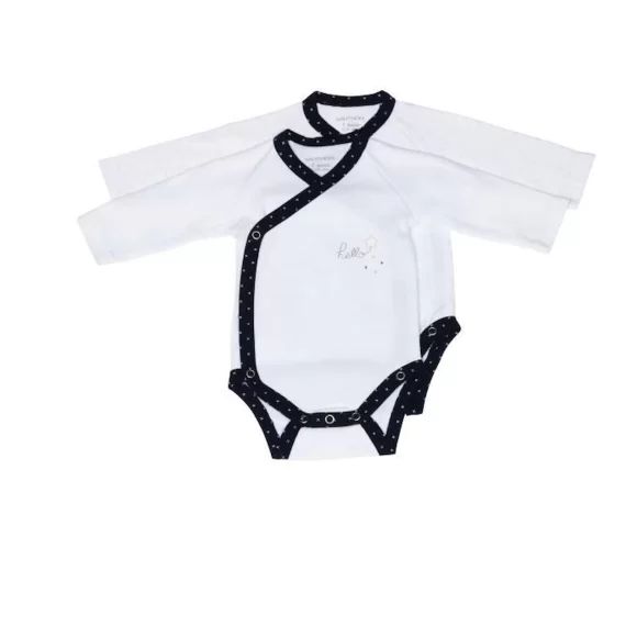 Bodies bébé à  manches longues Lot de 2 blanc