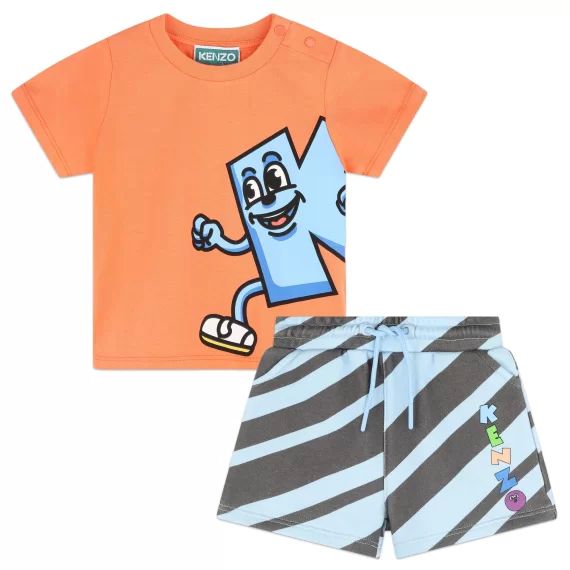 T-shirt et short en coton Garçon