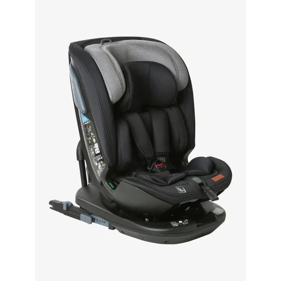Siège-auto pivotant i-Size groupe 0+1/2/3 Roll&Sit VERTBAUDET noir&gris