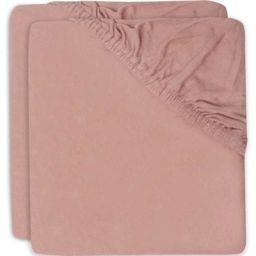 Lot de 2 draps housses de berceau bois de rose (40 x 80 cm)