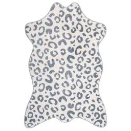 Tapis Enfant Bao Tissé Main Polypropylène Silver Blue 100×150 – Nattiot Gris
