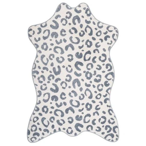 Tapis Enfant Bao Tissé Main Polypropylène Silver Blue 100×150 – Nattiot Gris