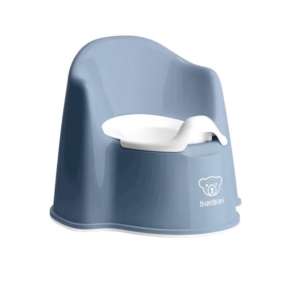 Pot Fauteuil – Bleu profond/Blanc