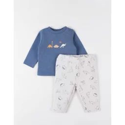 Ensemble T-shirt + Pantalon Dino Vanille Beige