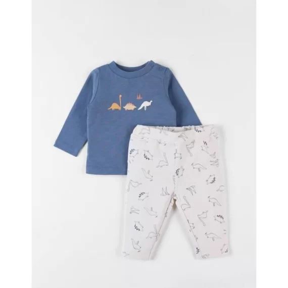 Ensemble T-shirt + Pantalon Dino Vanille Beige