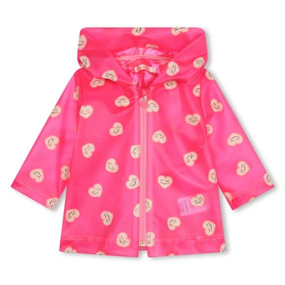 Coupe-vent transparent Fille Rose