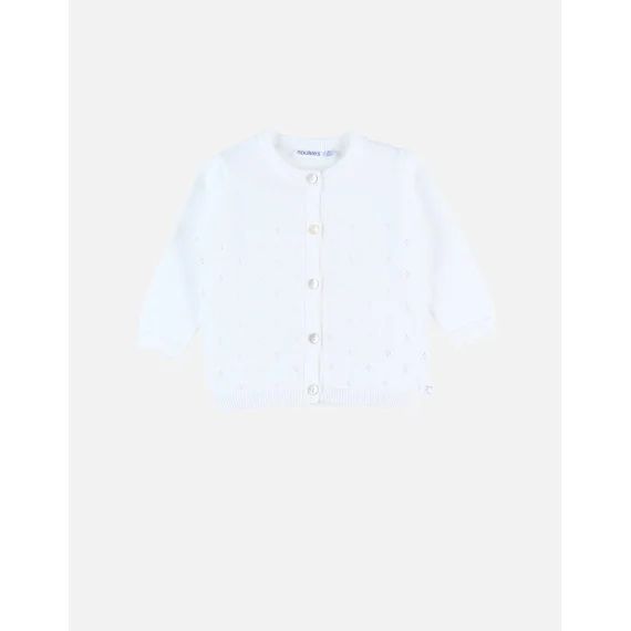 Cardigan En Tricot Fin Blanc