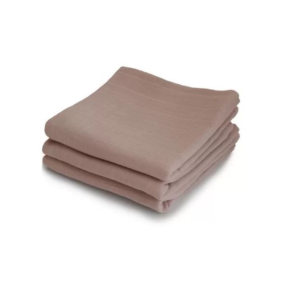 Lot de 3 langes en coton bio Natural (60 x 60 cm)