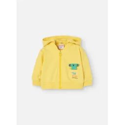 Gilet Avec Capuche Amovible Et Fermeture Éclair Jaune