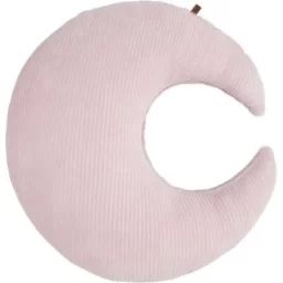 Coussin lune teddy Sense rose (45 cm)