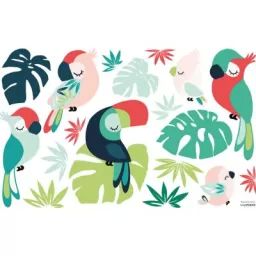 Planche de stickers M Tropica (64 x 90 cm)