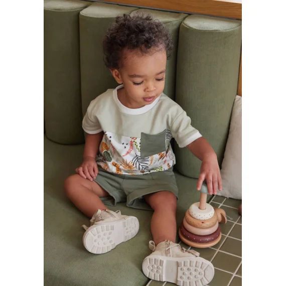 Ensemble Enfant T-shirt Et Short Dumbea Kaki