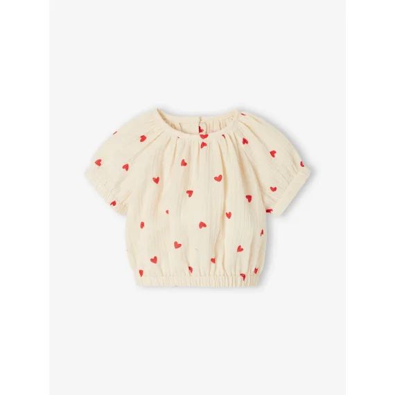 Blouse imprimée bébé vanille