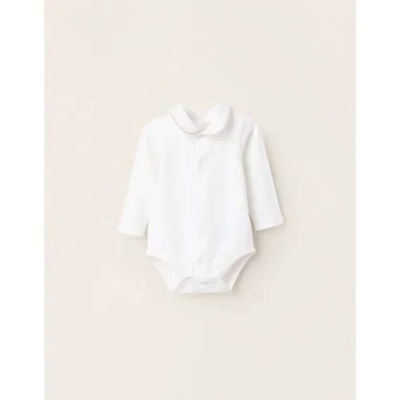 Body-chemise En Jersey Blanc