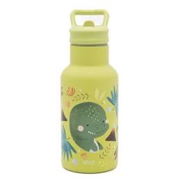 Gourde Pour Enfant En Inox Isotherme Animaux Vert