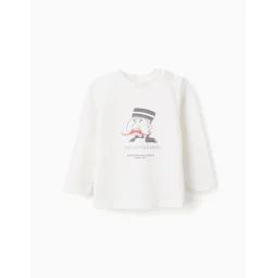 T-shirt À Manches Longues Blanc