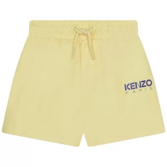 Short de bain avec logo Garçon Jaune