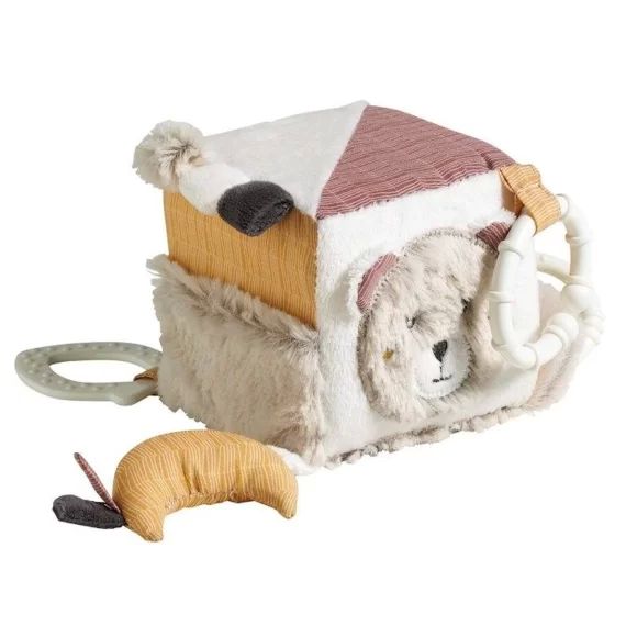 Cube d&rsquo;activité bébé beige beige