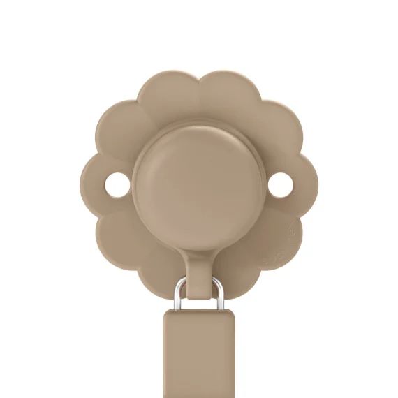 Attache-sucette Avec Ruban Silicone Wonder Beige Foncé