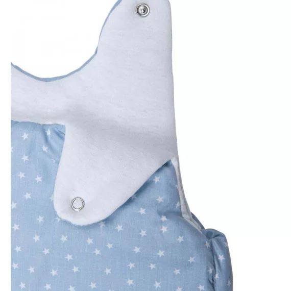 Gigoteuse Coton Bio Motifs Étoiles Bleu