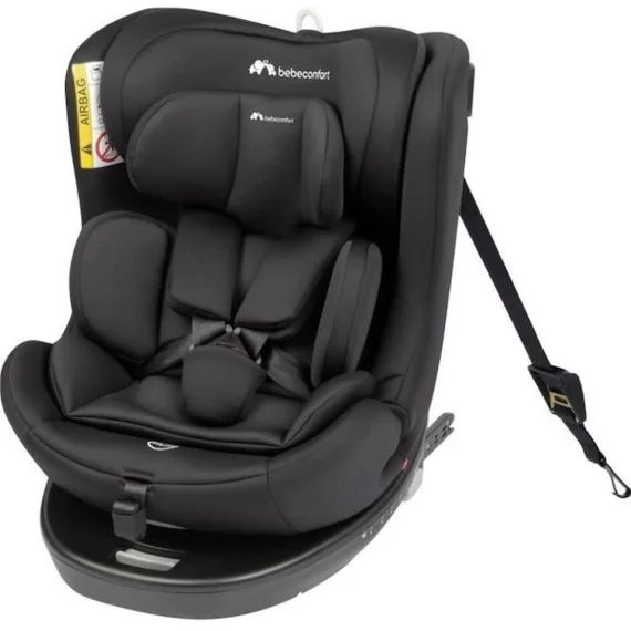 BEBECONFORT Siège auto évolutif pivotant 360 EvolveFix i-Size –  Gr 0/1/2/3 – Isofix – 0 à 12 ans (36 kg) – 40-150 cm – Black Mist noir
