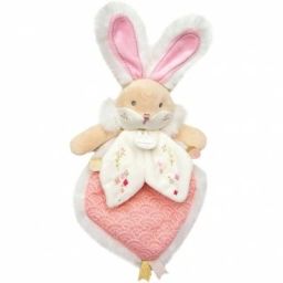 Coffret doudou plat rose Lapin de sucre