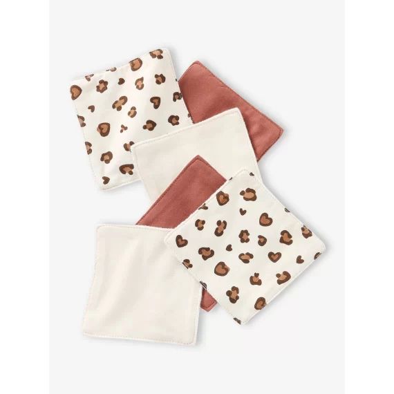 Lot de 6 lingettes lavables sable