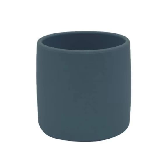 Gobelet bébé – verre en silicone Bleu Marine 180 ml bleu