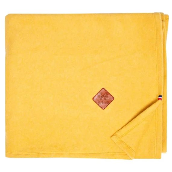 Couverture Polaire Coton Ultra-doux Moutarde