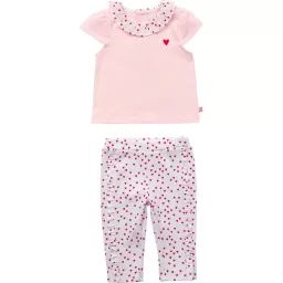 Ensemble t-shirt et pantalon Fille Rose