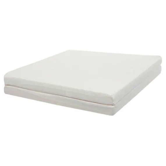 Matelas bébé pliant TINEO – 60x120cm – Accueil moelleux – Déhoussable blanc