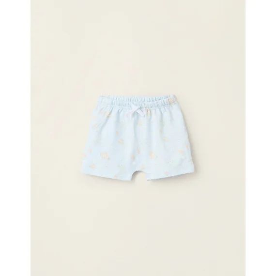 Short Avec Motif Bleu Clair
