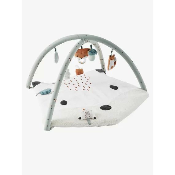 Tapis d&rsquo;éveil Renard vert gris