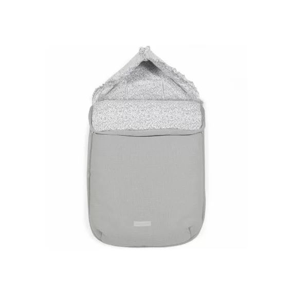 Nid d&rsquo;ange passe sangle en tricot Flower mellow gris