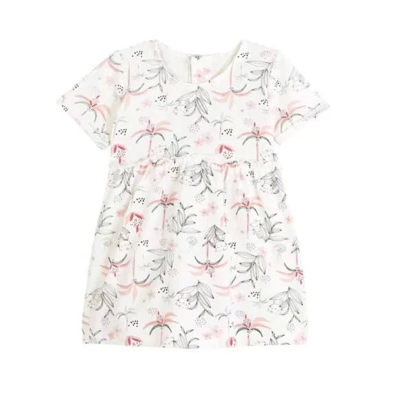 Robe Bébé Fille Bahia Blanc