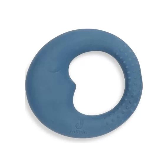 Anneau de dentition en caoutchouc Lune Jeans Blue