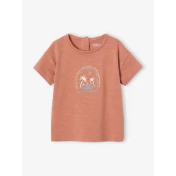 T-shirt bébé motif beach terracotta