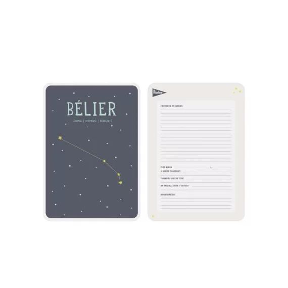 Affiche signe astrologique Bélier (21,4 x 32,5 cm)