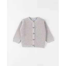 Cardigan En Tricot Coton Beige