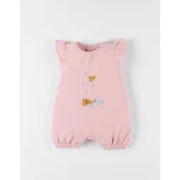 Combishort Lapin En Jersey Rose