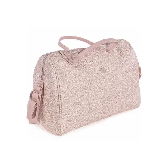 Sac à langer à anses Flower mellow rose