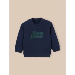 Sweat bonjour En Coton Biologique Indigo