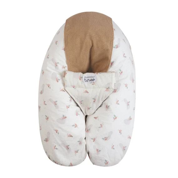 Coussin D&rsquo;allaitement Et De Grossesse 3en1 Multirelax Éponge Noisette