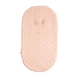 Couvre Lit Ovale Pour Berceau En Coton Rose
