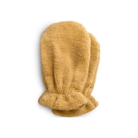Lot de 2 gants de toilette en coton bio Fall Yellow