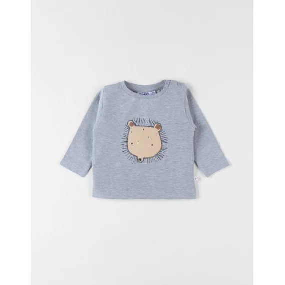 T-shirt Hérisson Chiné Gris