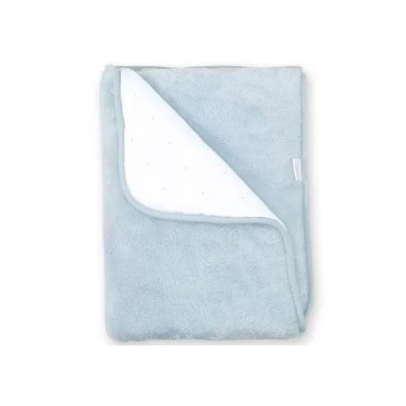 Couverture Pady réversible bleu gris breeze (75 x 100 cm)