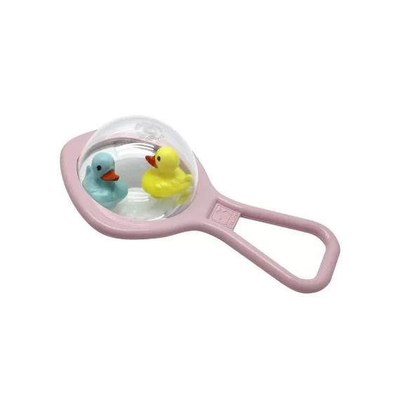 Hochet d&rsquo;activités Bass & Bass Canards rose