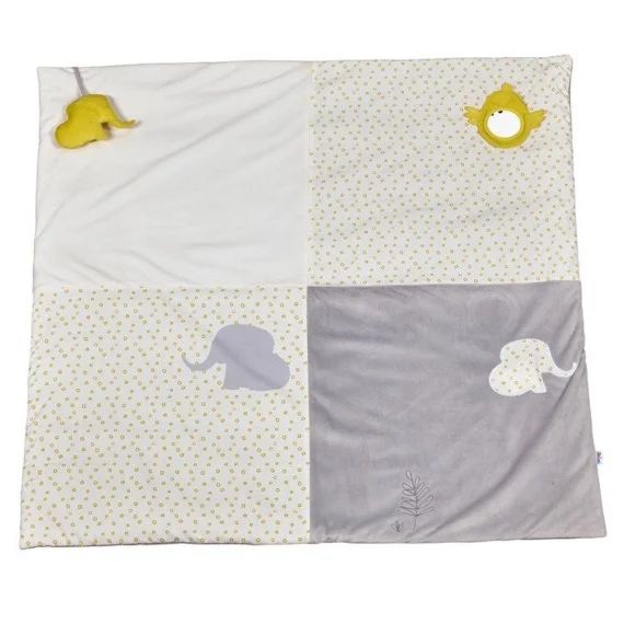 Tapis d&rsquo;activités 96cm en polyester Multicolore blanc